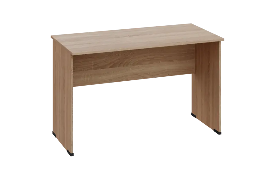 EPL 16 - 12 stůl kancelářský, dřevěná podnož, deska 18 mm, široký 1200 mm, dub bardolino